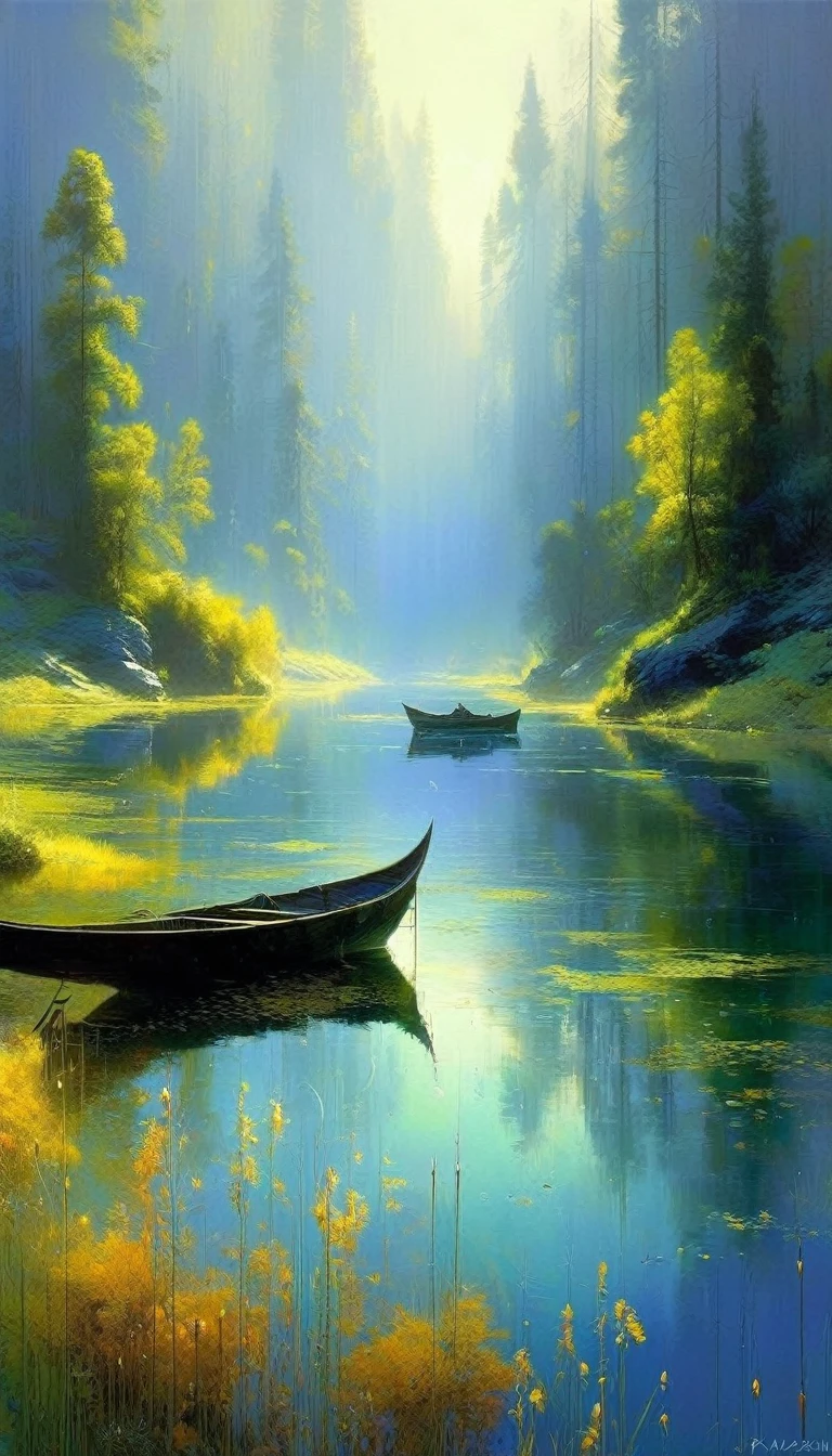 the calm, art inspired by Wadim Kashin
