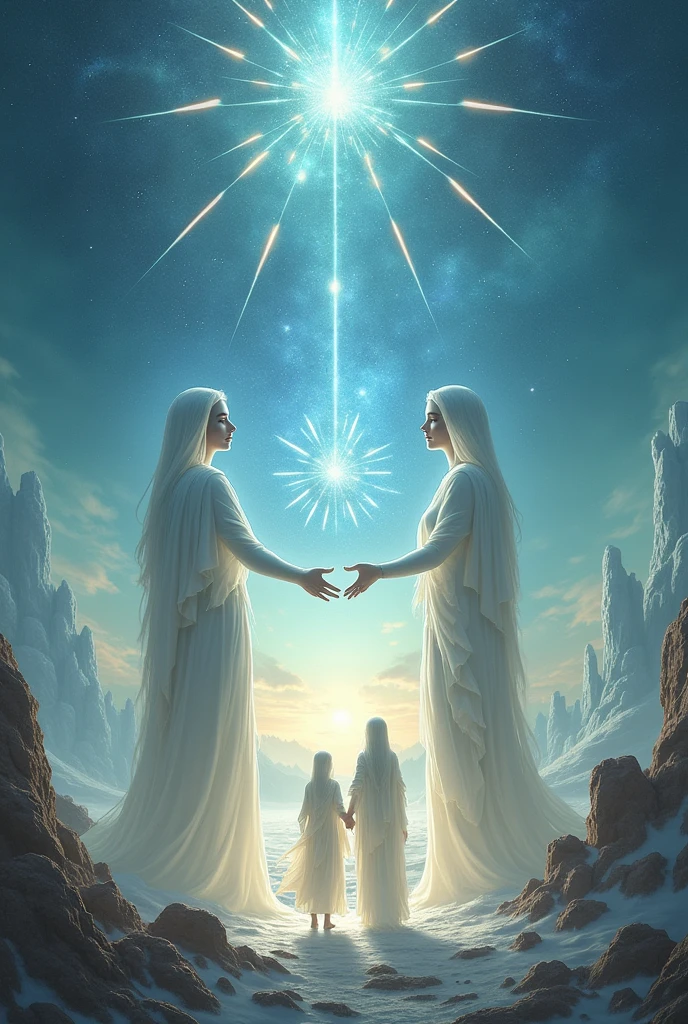 Create Arcturian beings welcoming humans in their process of psychic and spiritual healing
