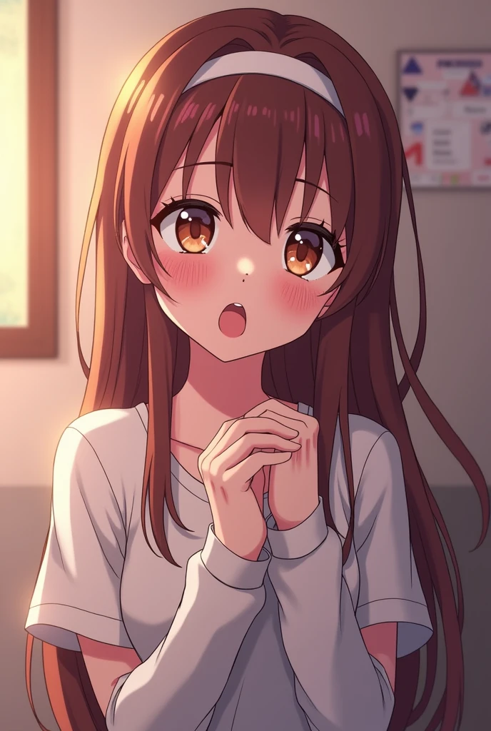 a girl sucking my cock, in anime