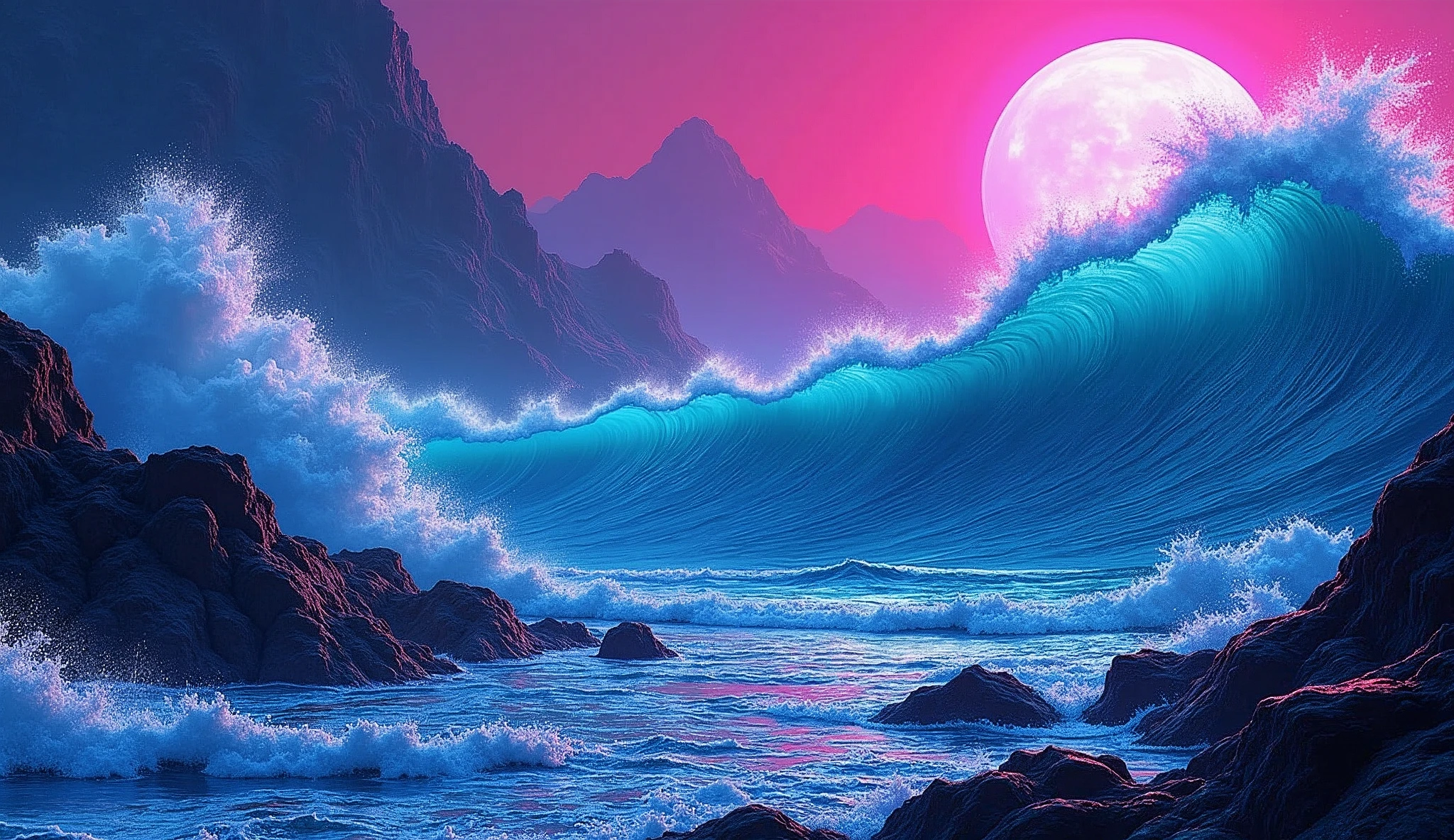 Neon Tide, illustration