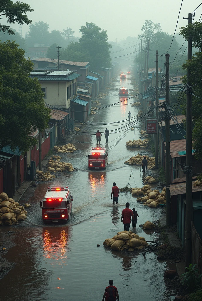 Flood Management: Considering that the storm has caused partial flooding in the area