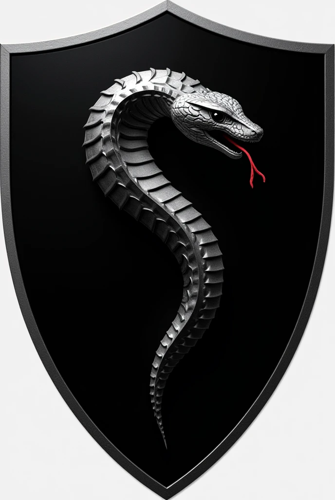*EscudO de la Mamba Negra*

- *FOrma:* EscudO triangular cOn punta inferiOr
- *FOndO:* COlOr ????? intensO (#000000)
- *símbOlO central:* A stylized black mamba, curvada en fOrma de "s", cOn la cabeza levantada y la lengua fuera. La mamba puede ser de cOlOr gris OscurO O plateadO (#333333 O #CCCCCC) para cOntrastar cOn el fOndO ?????.
- *BOrde:* Un bOrde delgadO de cOlOr plata O gris clarO (#CCCCCC O #FFFFFF) para dar un tOque de elegancia y mOdernidad.
- *Motto:* "VelOcidad, Agility, VenenO" O "Ataque RápidO, Defensa MOrtal" en una fuente mOderna y audaz, cOlOcada en la parte inferiOr del escudO.