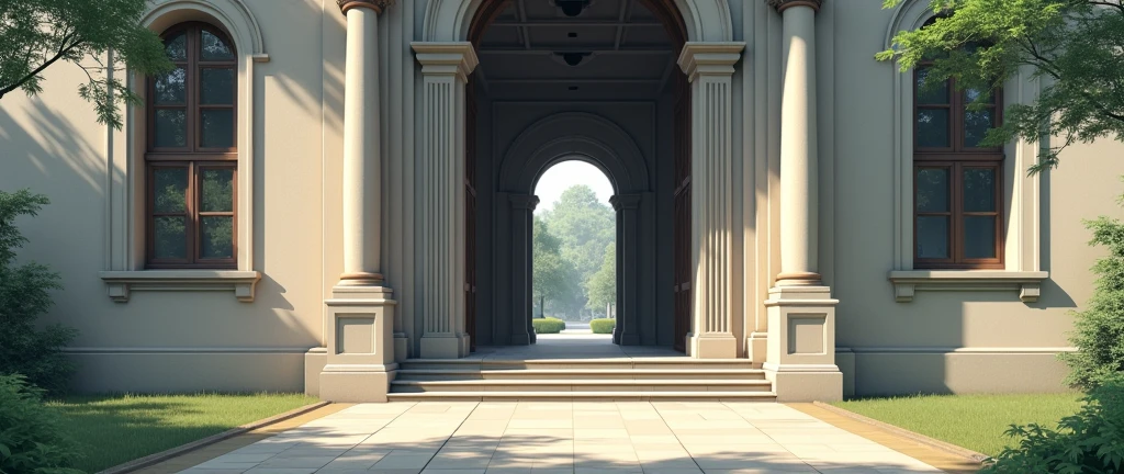 make a variation of the image above, with the doors open halfway.