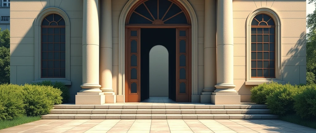make a variation of the image above, with the doors open halfway.