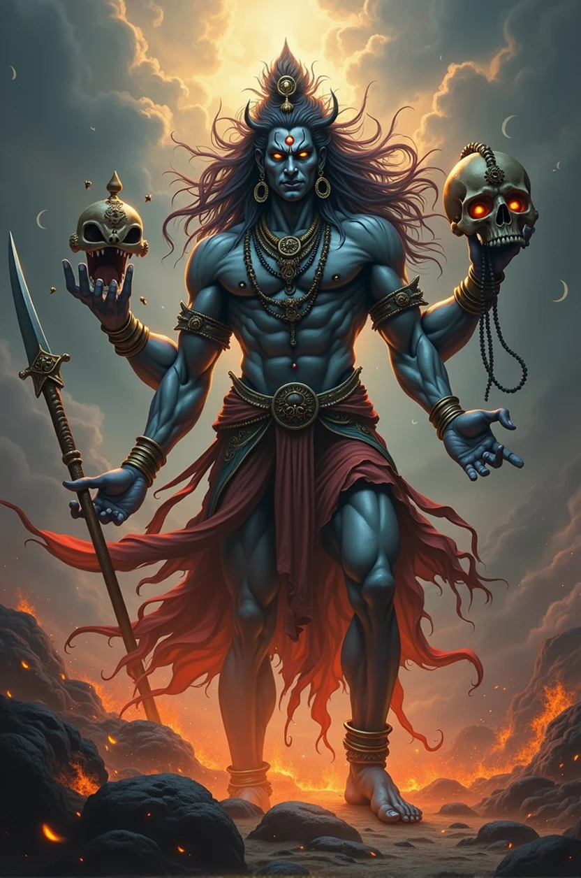 Create lord Kala bhairava images