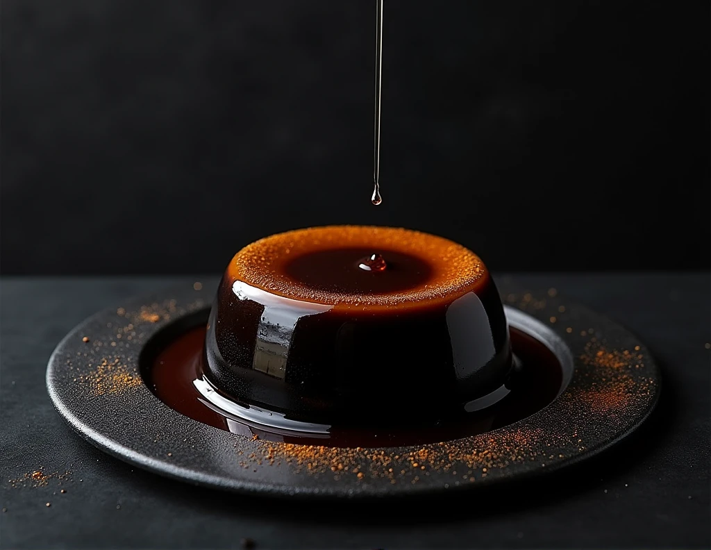 I want a poster to advertise the sale of flan. You are a professional copywriter, Expert in creating eye-catching posters. Use your skills to create 2 posters that will make people want to buy my products. Search for images. With the name of: the black flan and the slogan that says: the flan that leaves your mouth open, writes: Of. hipica #20