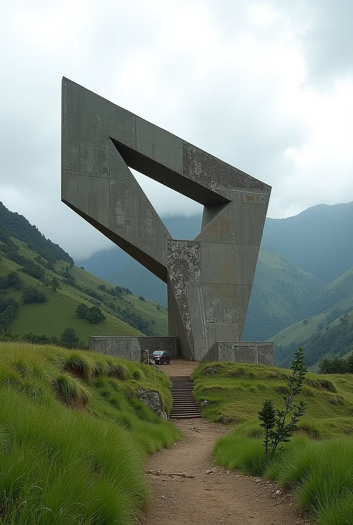 A geometric figure in Bambamarca, Peru