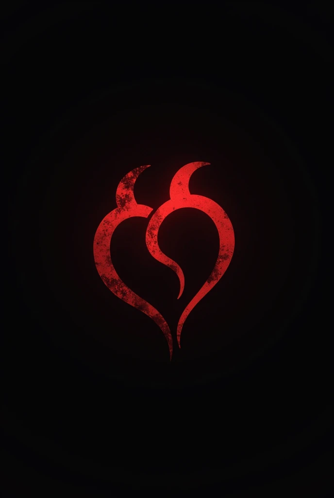 Create a logo without a name, the colors red and black on a relationship have to be dark, It doesn't have to be realistic