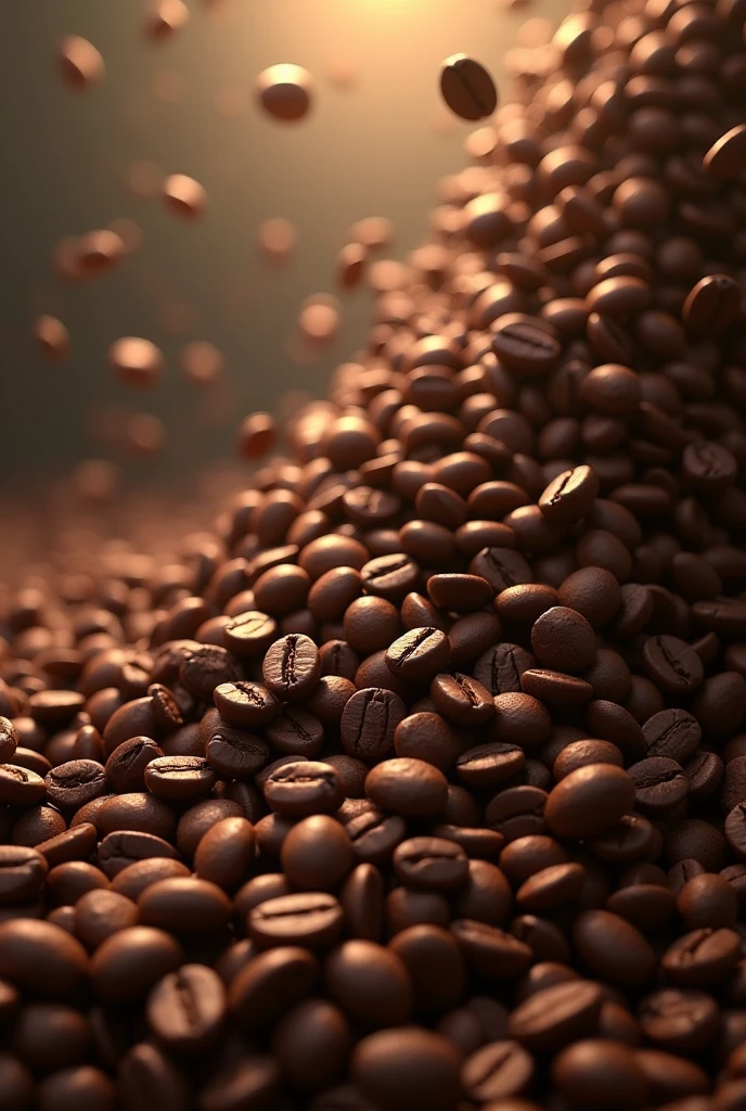 (photorealism:1.2)endless falling coffee beans
