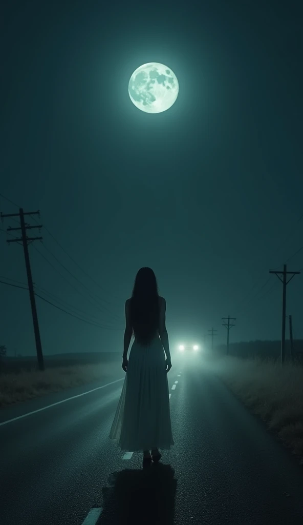 If you are driving alone late at night and see a woman in a white dress on the roadside,