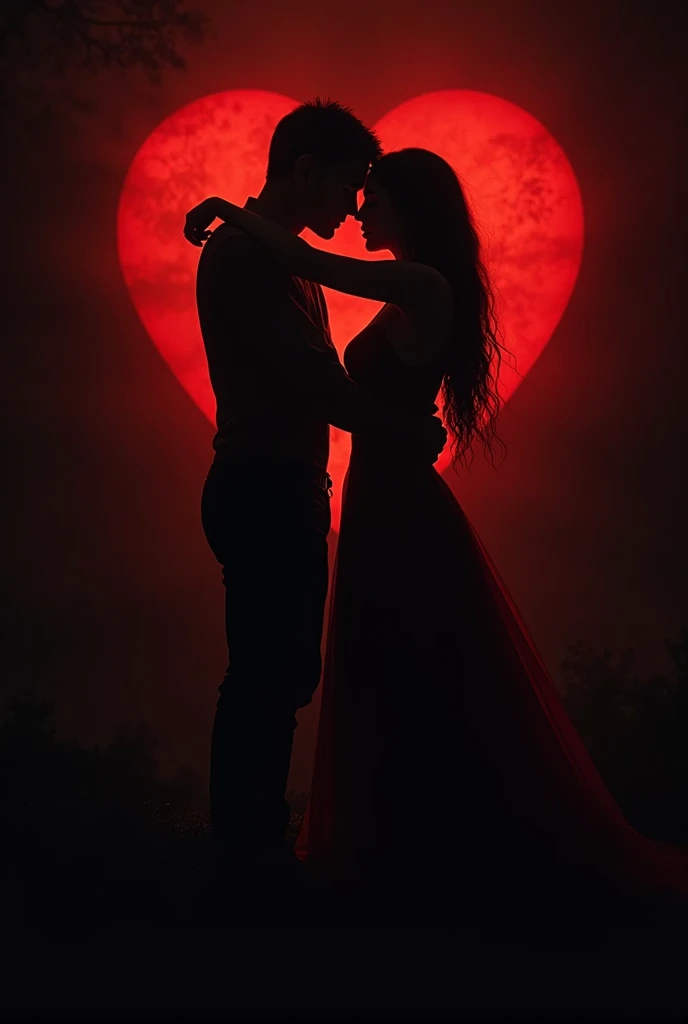 Create a logo without a name, the colors red and black on a relationship have to be dark, It doesn't have to be realistic
