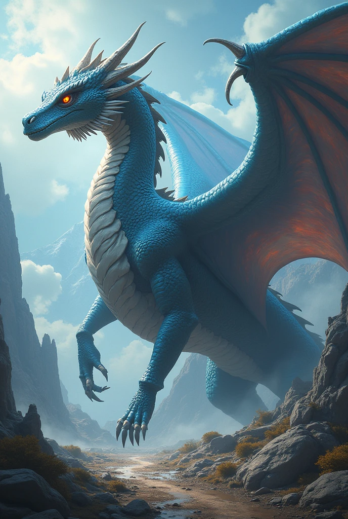 A dragon in digital art