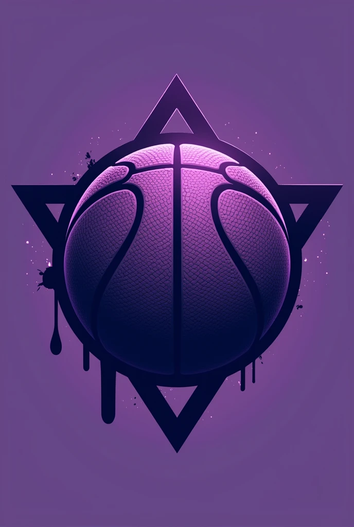 Logo for a basketball team in Los Angeles called Ballas, purple color