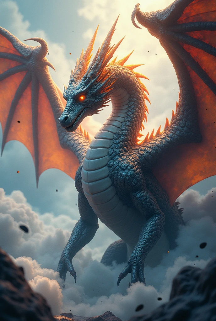 A dragon in digital art