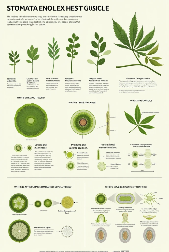 Infographic on the origin and evolution of stomata and the plant cuticle