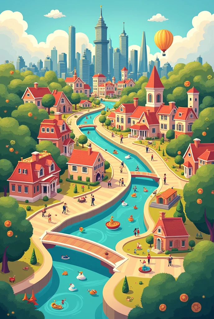 from a city map for children