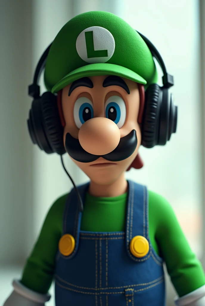 Luigi mit gaming headset