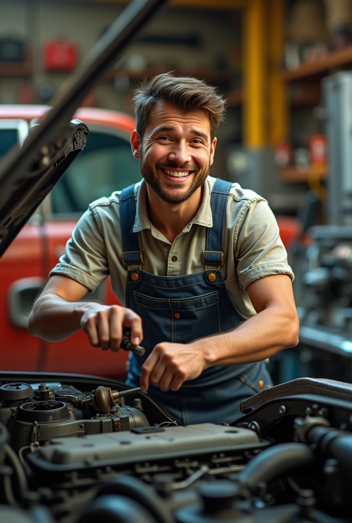 happy mechanic