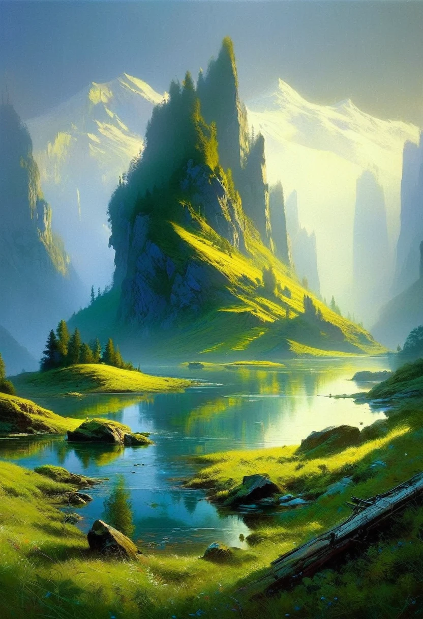 the calm, art inspired by Wadim Kashin
