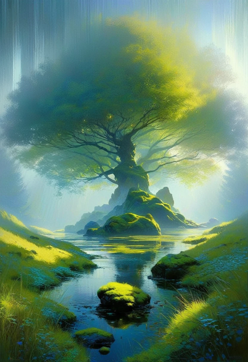 the calm, art inspired by Wadim Kashin
