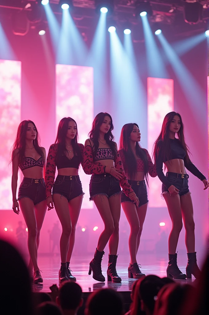 4 garotas, Blackpink cantando em show