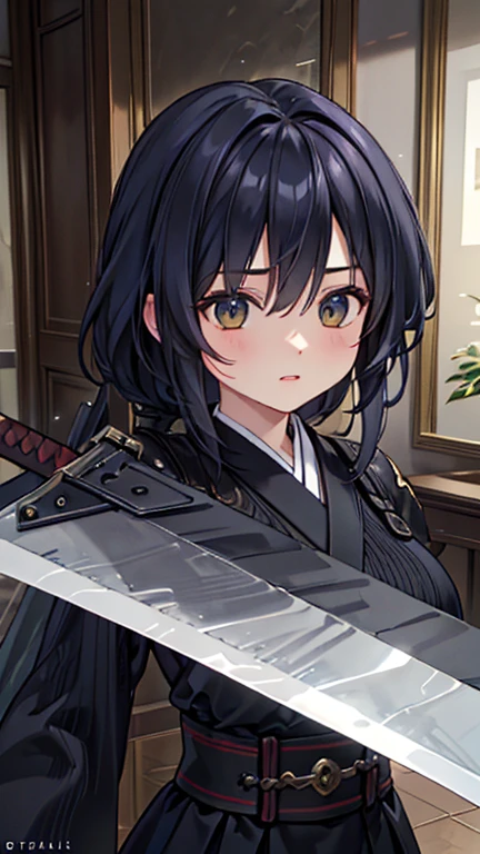 best quality, high quality, ultra quality, 8k, masterpiece, detailed, extremely detailed, insanely detailed, ultra detailed, ultra highres ,exquisite,
lifelike Images,cinematic experience,UHD picture,Realistic,photorealistic,hyperrealistic,vivid,RAW photo,shot by DSLR, (Giant sword:1.2), (a female swordsman with a very large sword)