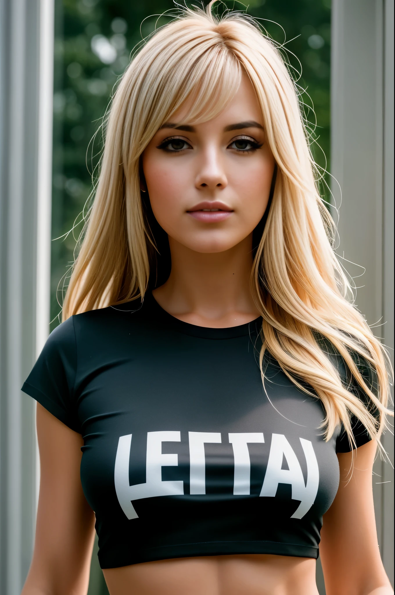 (Cyber Dutch_v2:0.99), A sexy, model shoot tyle, (Highly detailed CG Unity 8k wallpaper), photo of the most beautiful artwork in the world, Professional majestic photos, 8K UHD, Digital SLR, Soft lighting, hightquality, film grains, high details, sharp focus, Dramatic, (Wearing a punk T-shirt), (Watching the viewer), (Detailed eyes) , (natural soft light), (a closeup), (Enchanting)