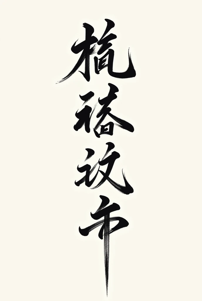 Chinese characters written on paper