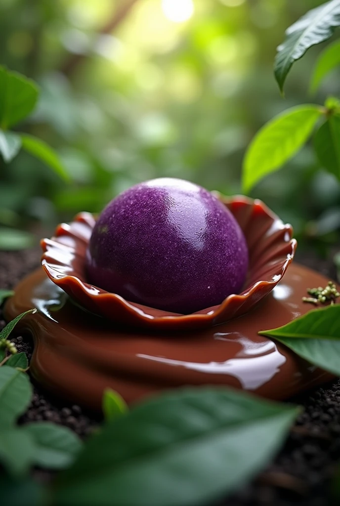 Acai with chocolate