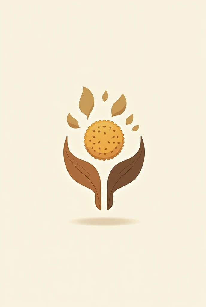 Create a logo with a snack, a drink and a bookmark