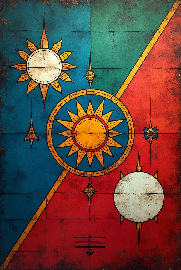 Create a flag that looks like a mix of the Seychelles flags, Nepal, button and Burma in 1752.