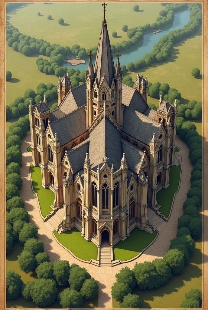Old abbey plan