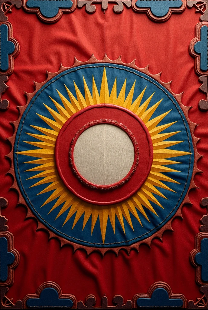 Create a flag that looks like a mix of the Seychelles flags, Nepal, button and Burma in 1752.