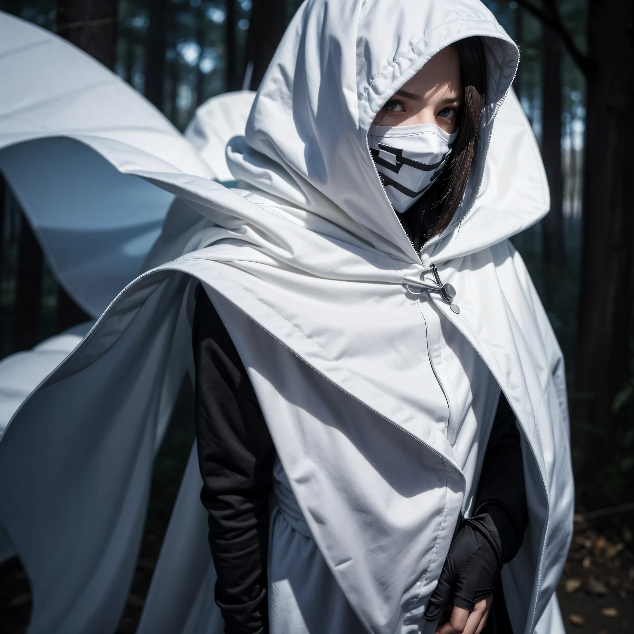 White-cloaked assassin who hides their face with their hood and uses short-range blades.