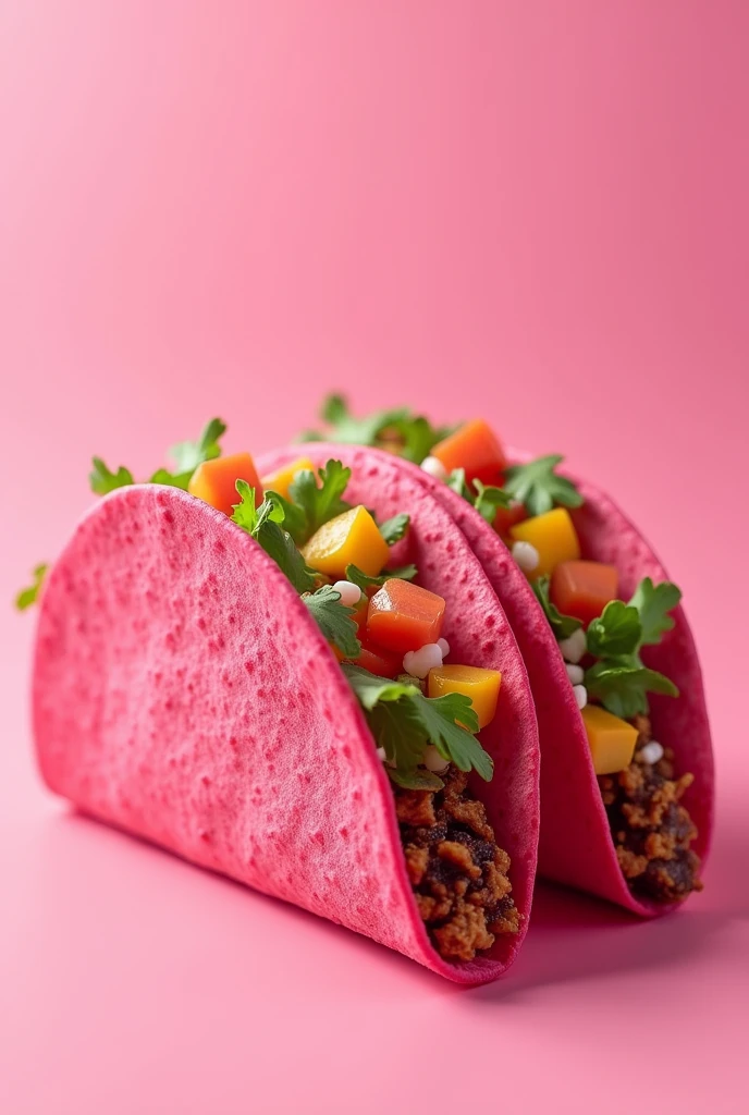 Pink tortilla tacos for a logo