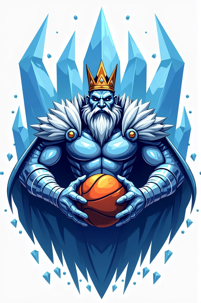 Design a logo for an Orlando basketball team called the Ice Kings 