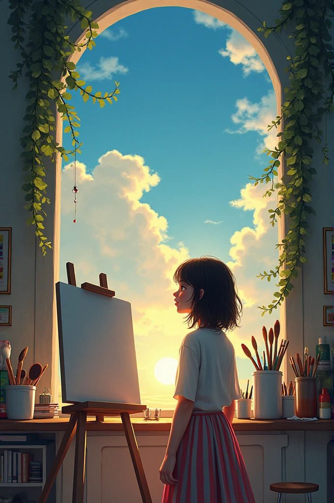 Mousumi was dreamed about her painting carrier