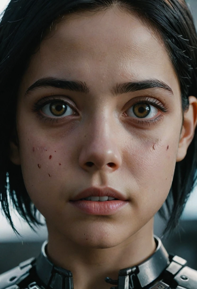 >incredible photorealistic eye detai.l>incredible photorealistic face detail.>incredible photorealistic youth body detail.>ideally proportioned teeth.
((insane quality))
((super-resolution))
((precise details of all objects in the frame))
*Alita: Battle Angel
'Rosa Salazar'
2019 ‧ Action/Sci-fi ‧ 2h 2m*
((young_youth:1.1))