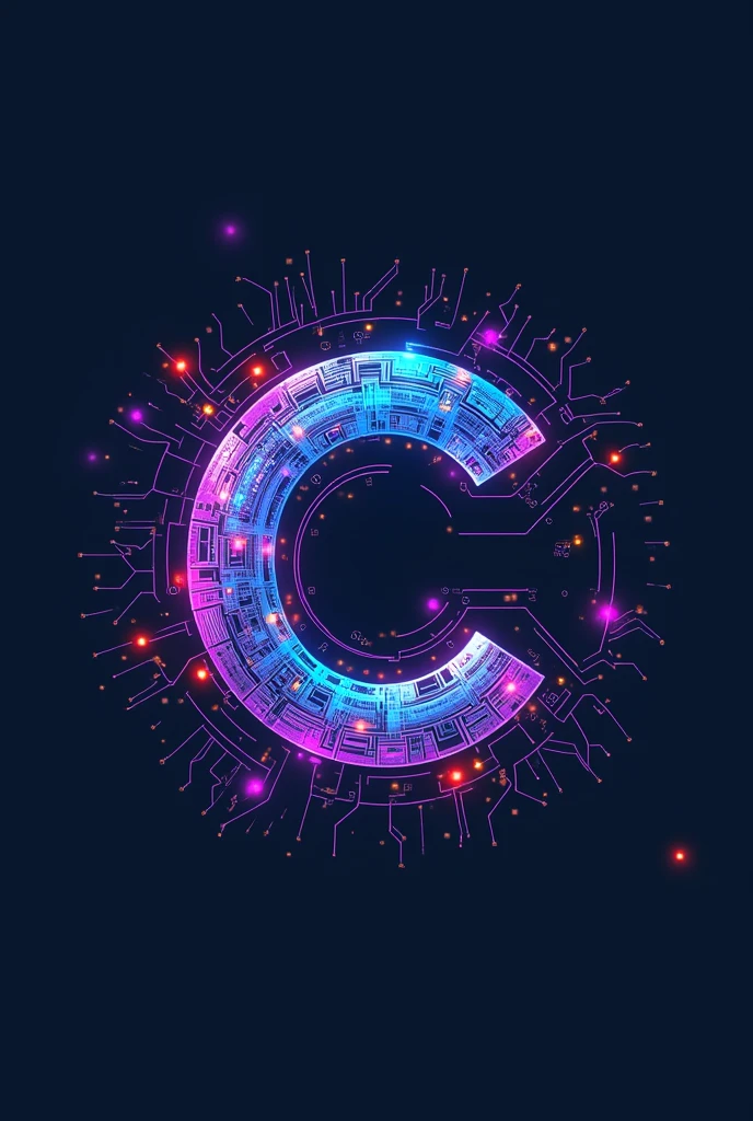 Create a logo for an online electronics store called Conexão Tech. Add more colors and make the logo bigger in the image. 