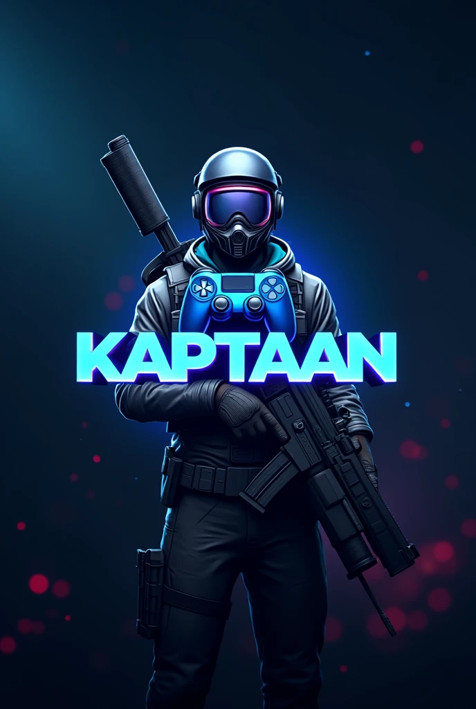 PROMPT
This is a gaming logo that features the name "KAPTAAN" in a futuristic font and a blue color. and free fire Anime avtar, The logo also has a stylized controller icon and a free fire in the background. The logo is designed to be attractive and eye-catching, and to appeal to gaming enthusiasts and YouTube viewers. I hope you like it.
EDITING