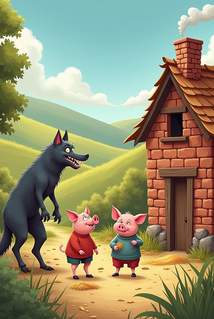 Classic three little pigs