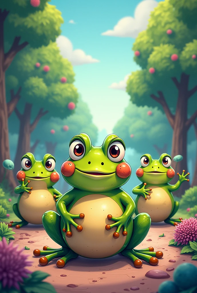 Give me an image about B lymphocytes, an animated image for 8-year-old children with their function, that they are guardians and toads.