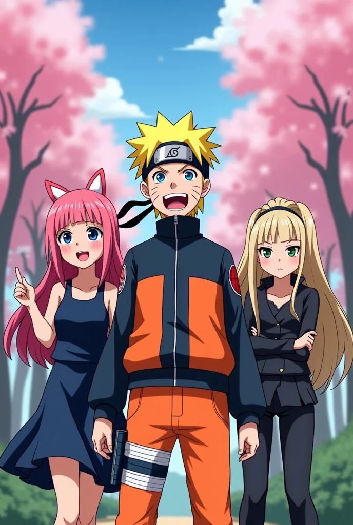 Sakura, Naruto, and Ino 