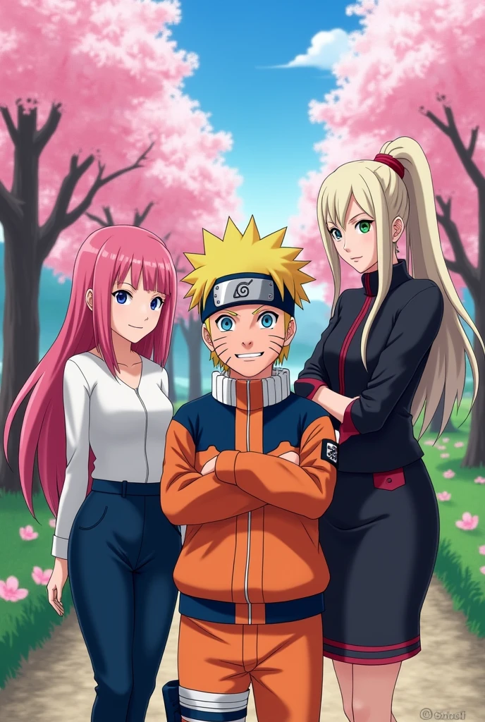 Sakura, Naruto, and Ino