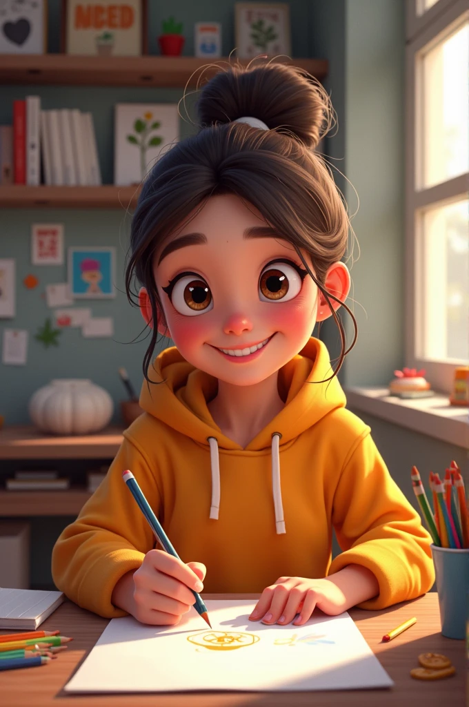 Female YouTuber who enjoys drawing