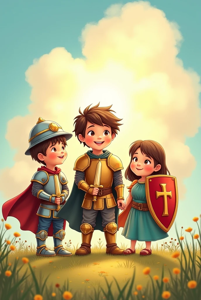 Children with the armor of God cartoon