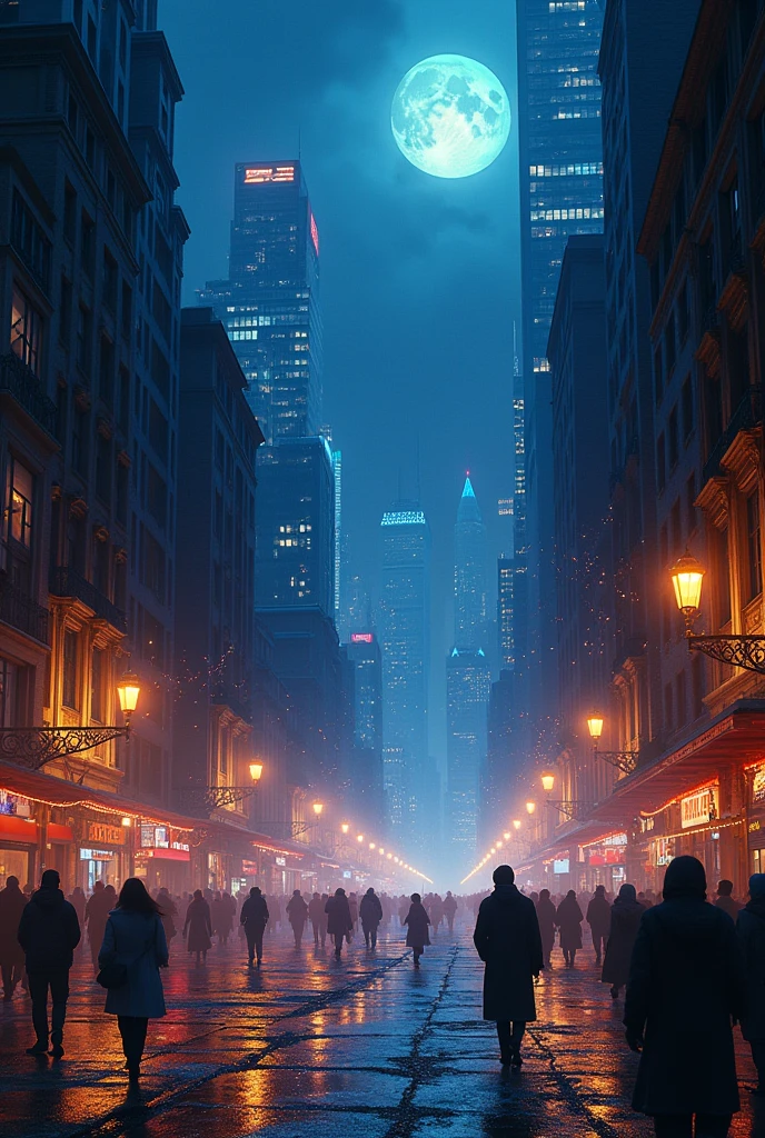 nighttime city