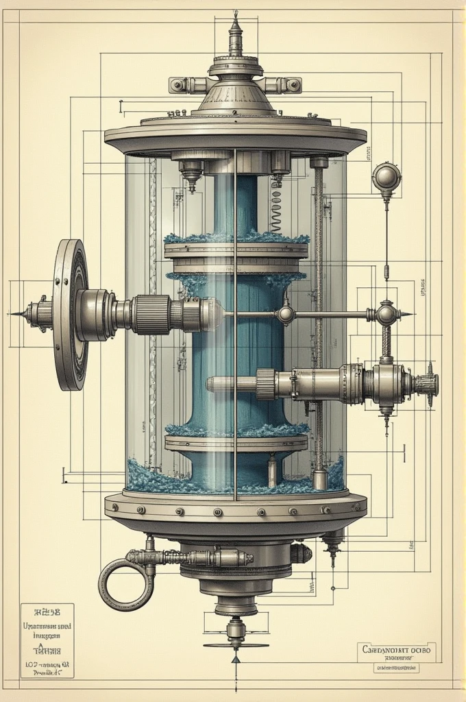Draw me a simple diagram of Lukianov's hydraulic integrator