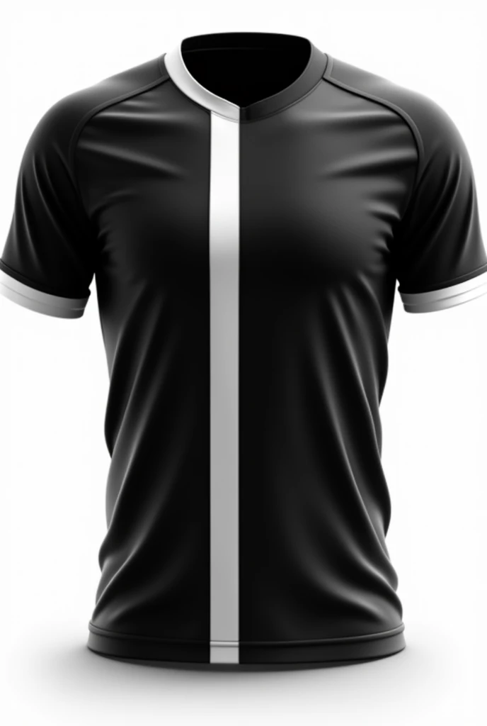 Create a team jersey, This truck has to be black with a white stripe on the vertical. 