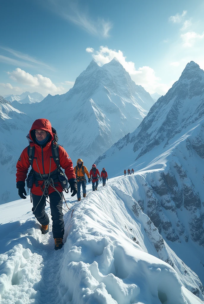 Everest film people in mountain for YouTube thumbnail another image